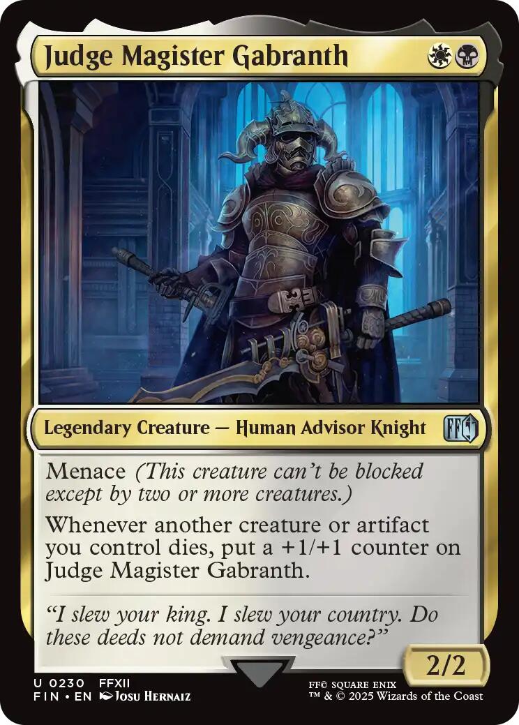 Judge Magister Gabranth - 230 - (FINAL FANTASY)