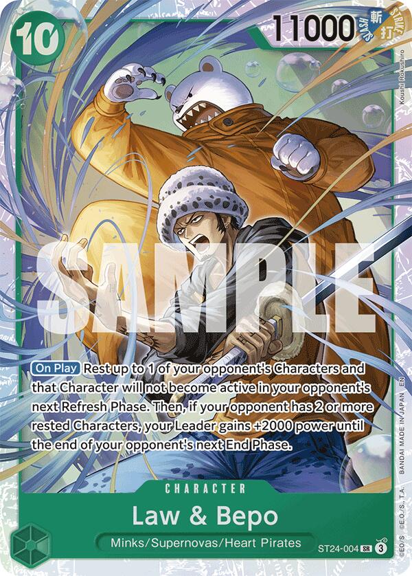 Law & Bepo - ST24-004 - (Starter Deck 24: GREEN Jewelry Bonney)