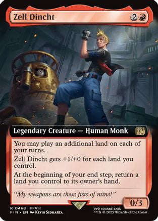 Zell Dincht (Extended Art) (FIN-468) - FINAL FANTASY Foil