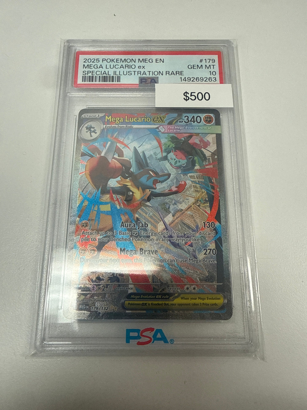 Pokemon Mega Lucario PSA 10