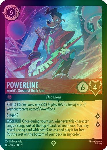 Powerline - World's Greatest Rock Star - 110/204 [Fabled] [Holofoil]