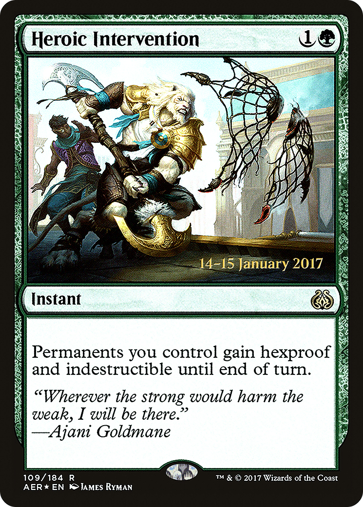 Heroic Intervention (PRE-109S) - Aether Revolt Promos Foil