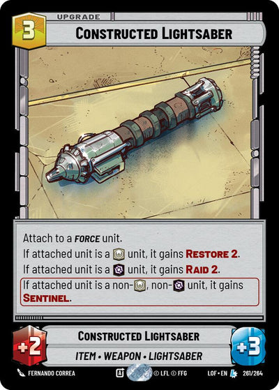 Constructed Lightsaber - 261/264 - (Legends of the Force)
