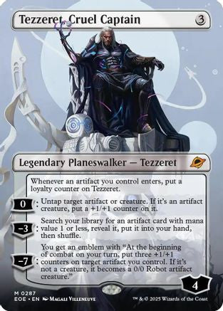 Tezzeret, Cruel Captain (Borderless) (EOE-287) - Edge of Eternities Foil