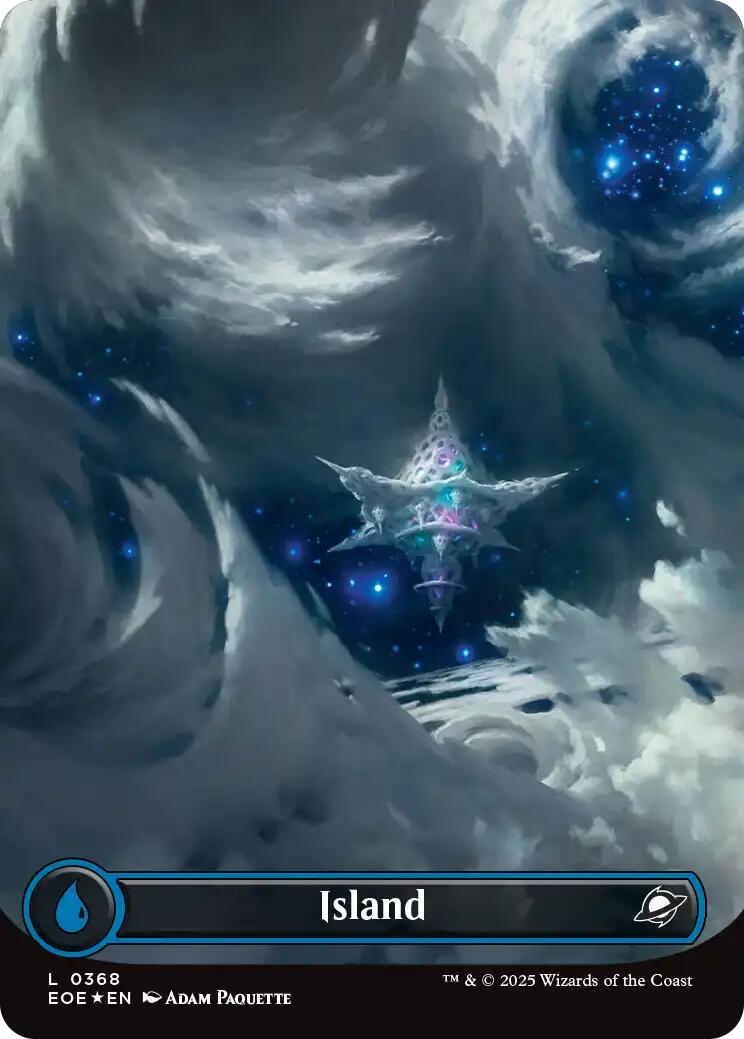 Island (0368) (Borderless) (Galaxy Foil) - 368 - (Edge of Eternities)