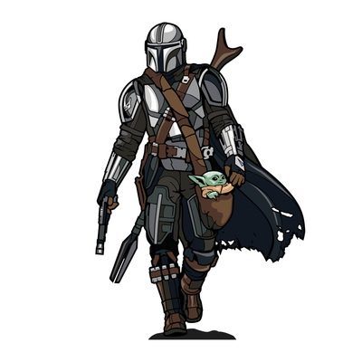 FiGPiN The Mandalorian with The Child (736) Collectable Enamel Pin