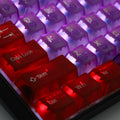 Tai-Hao Atomic Purple 152 Key Cubic Profile ABS Translucent Keycap Set
