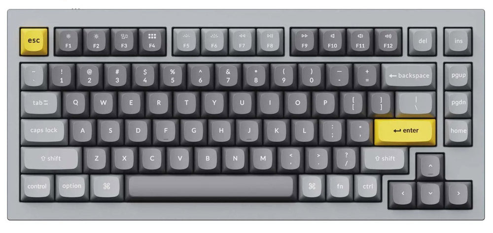 Keychron Q1 V2 Aluminum 75% Hotswap RGB Win + Mac Mechanical Keyboard