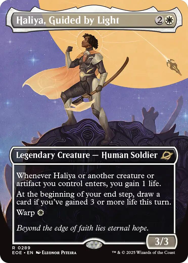 Haliya, Guided by Light (Borderless) - 289 - (Edge of Eternities)