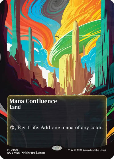 Mana Confluence (0160) (Borderless) (Galaxy Foil) - 160 - (Edge of Eternities: Stellar Sights)