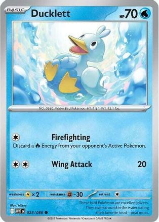Ducklett 25 Sv White Flare Reverse Holofoil