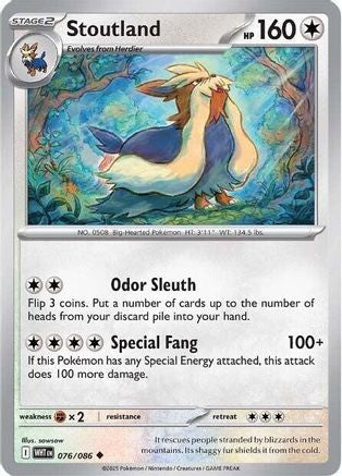 Stoutland 76 Sv White Flare Reverse Holofoil