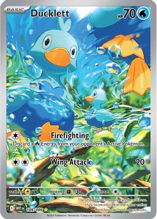 Ducklett (109/086) - SV White Flare Holofoil