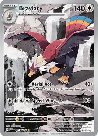 Braviary 155 086 155 Sv Black Bolt Holofoil