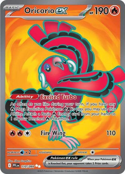 Oricorio ex - 110/094 - ME02: Phantasmal Flames