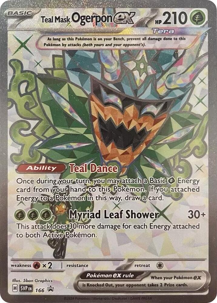 Teal Mask Ogerpon ex - 166 - SV: Scarlet & Violet Promo Cards