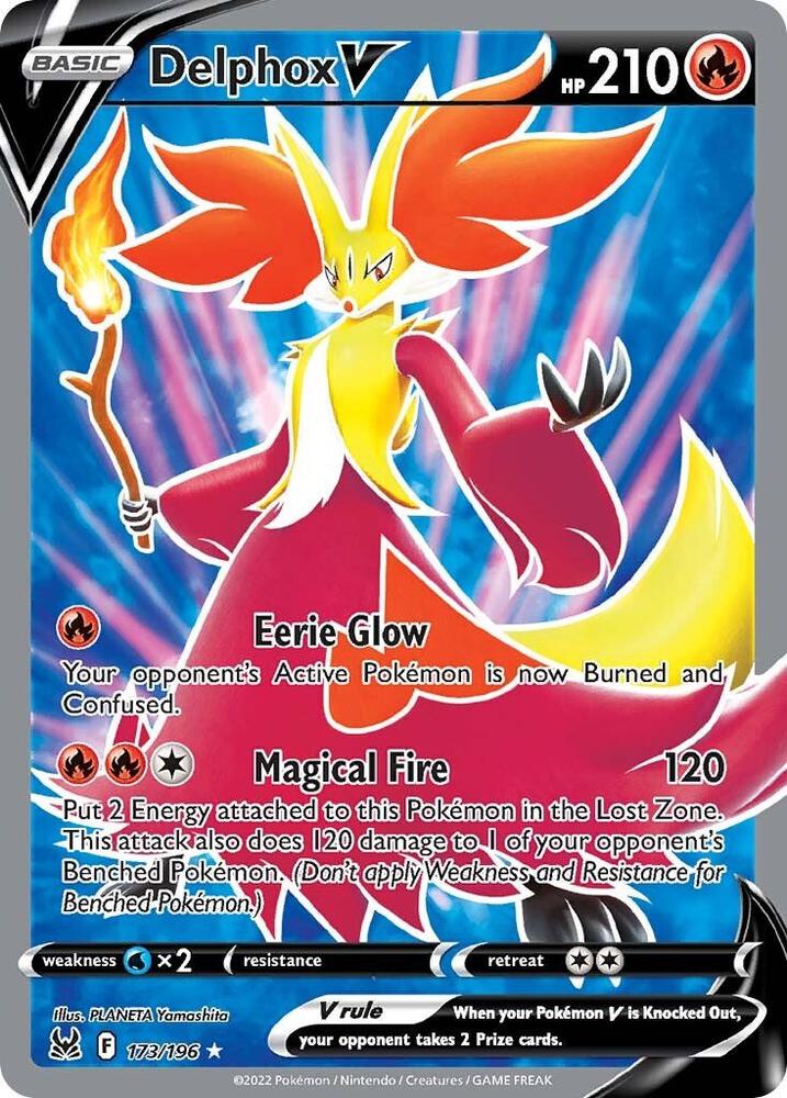Delphox V (Full Art) - SWSH11: Lost Origin