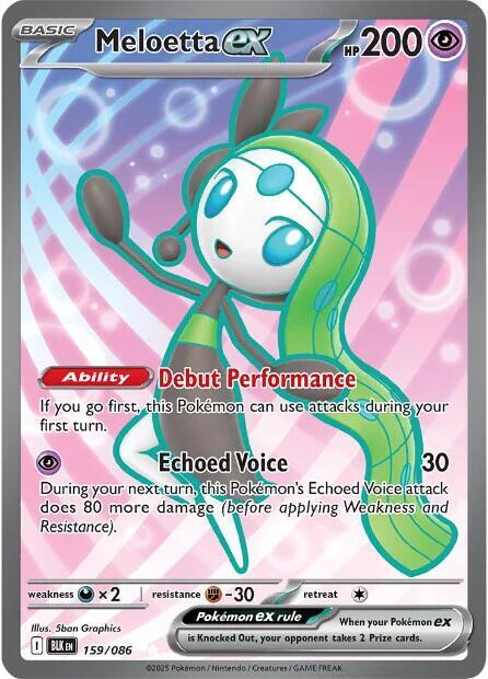 Meloetta ex - 159/086 - SV: Black Bolt