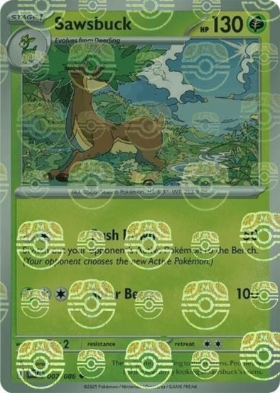 Sawsbuck (Master Ball Pattern) - 007/086 - (SV: White Flare)