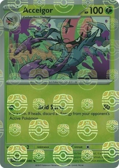 Accelgor (Master Ball Pattern) - 009/086 - (SV: White Flare)