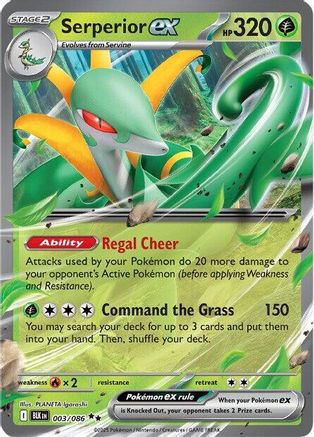 Serperior ex (3/086) - SV Black Bolt Holofoil