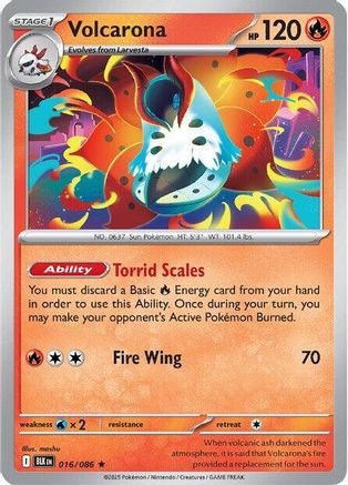 Volcarona 16 Sv Black Bolt Holofoil