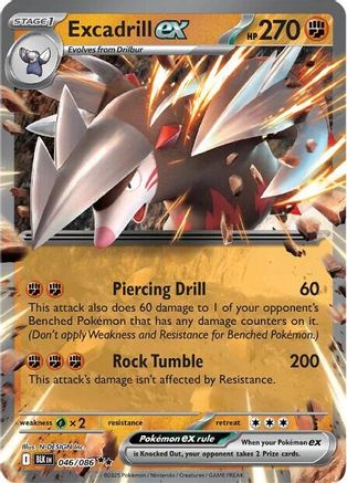Excadrill ex (46/086) - SV Black Bolt Holofoil