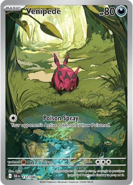 Venipede - 132/086 - 132/086 - (SV: Black Bolt)