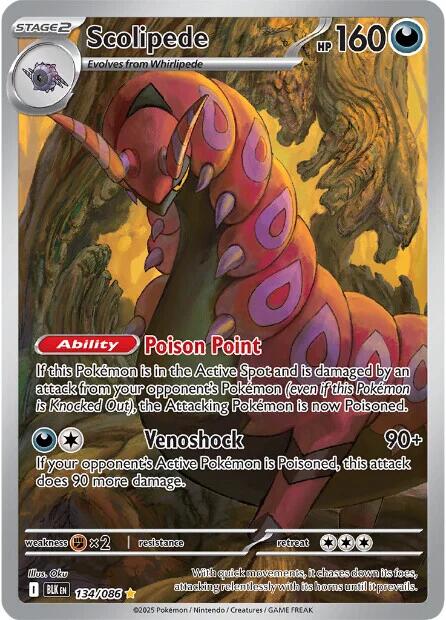 Scolipede - 134/086 - 134/086 - (SV: Black Bolt)