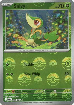 Snivy Poke Ball Pattern 1 Sv Black Bolt Holofoil