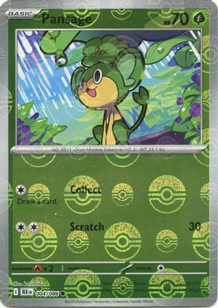 Pansage Poke Ball Pattern 4 Sv Black Bolt Holofoil