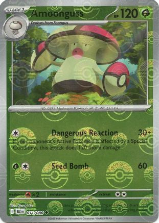 Amoonguss Poke Ball Pattern 11 Sv Black Bolt Holofoil