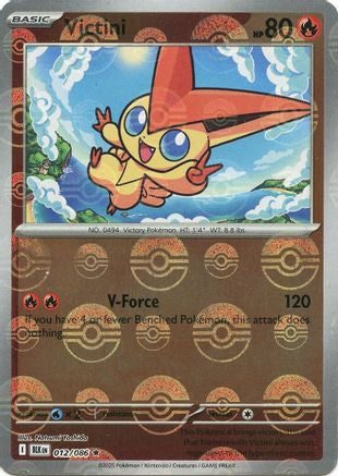 Victini Poke Ball Pattern 12 Sv Black Bolt Holofoil