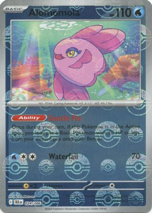 Alomomola Poke Ball Pattern 24 Sv Black Bolt Holofoil