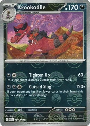 Krookodile Poke Ball Pattern 59 Sv Black Bolt Holofoil