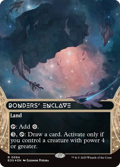 Bonders' Enclave (0094) (Borderless) (Galaxy Foil) - 94 - (Edge of Eternities: Stellar Sights)