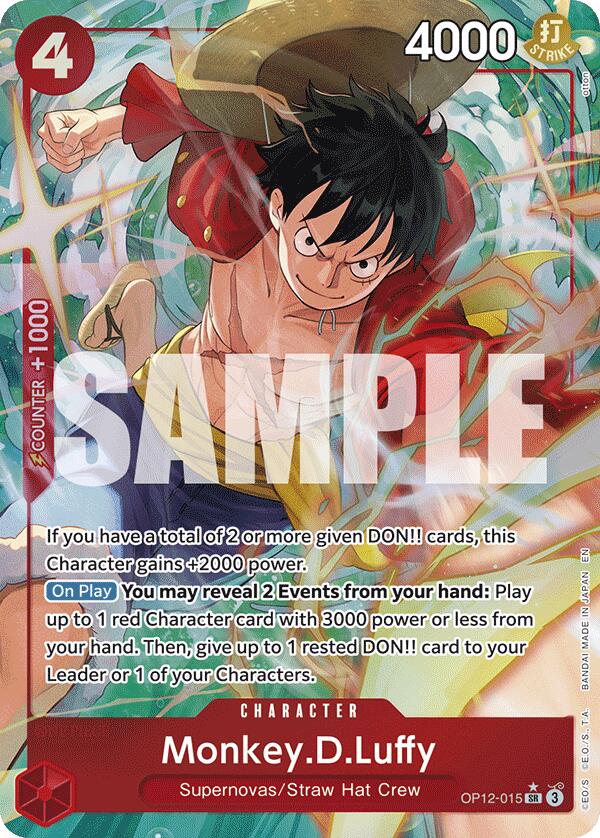 Monkey.D.Luffy (Alternate Art) - OP12-015 - (Legacy of the Master)