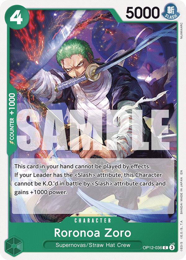 Roronoa Zoro (036) - OP12-036 - (Legacy of the Master)