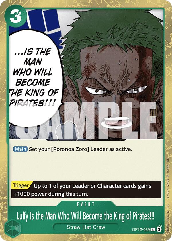 Luffy Is the Man Who Will Become the King of Pirates!!! - OP12-039 - (Legacy of the Master)