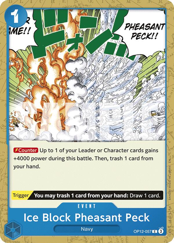 Ice Block Pheasant Peck - OP12-057 - (Legacy of the Master)