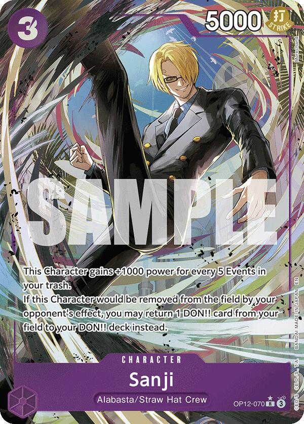 Sanji (070) (Alternate Art) - OP12-070 - (Legacy of the Master)