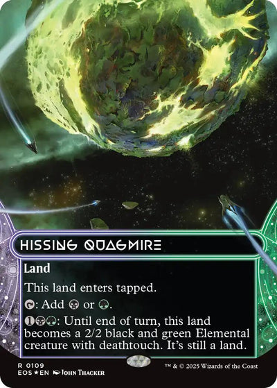 Hissing Quagmire (0109) (Borderless) (Galaxy Foil) - 109 - (Edge of Eternities: Stellar Sights)