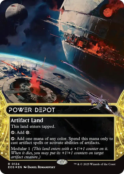 Power Depot (0124) (Borderless) (Galaxy Foil) - 124 - (Edge of Eternities: Stellar Sights)