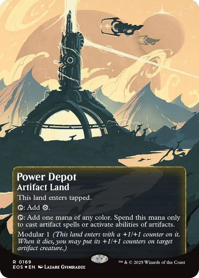 Power Depot (0169) (Borderless) (Galaxy Foil) - 169 - (Edge of Eternities: Stellar Sights)