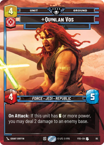 Quinlan Vos - Dark Disciple - 85 - (Organized Play Promos)
