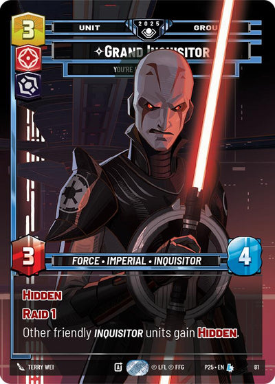 Grand Inquisitor - You're Right to Be Afraid - 81 - (Organized Play Promos)