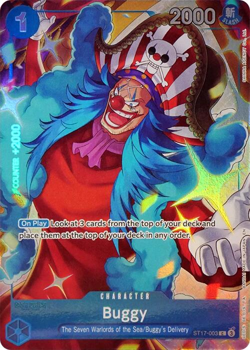 Buggy (Seven Warlords of the Sea Binder Set) - ST17-003 - (One Piece Promotion Cards)