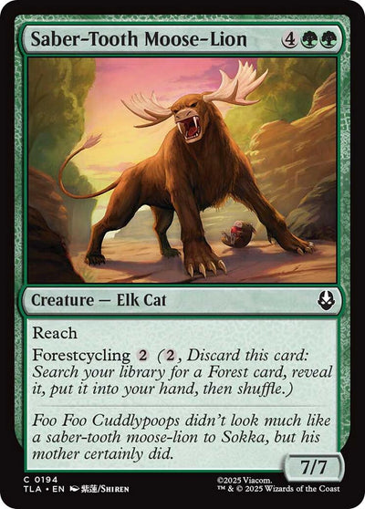 Saber-Tooth Moose-Lion - 194 - (Avatar: The Last Airbender)