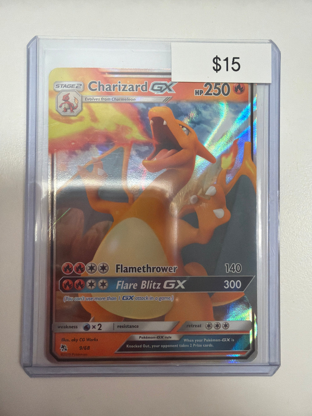 Pokemon Charizard GX 9/68