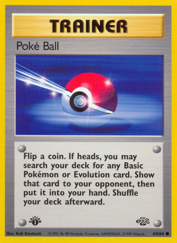 Poké Ball 64 64 Jungle 1st Edition